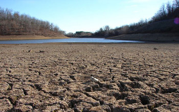 land with cracks from drought