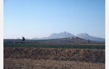Surveying near Liangchengzhen in preparation for archaeological dig
