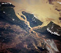 Photo of the Salween Delta as seen from outer space.