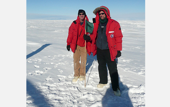 Photo of Stephen Pekar of Queens College, CUNY, and Marvin Speece of Montana Tech.