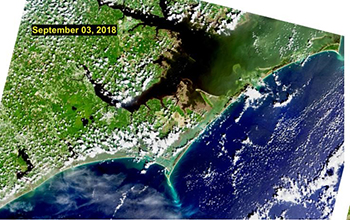 satellite images of coastal North Carolina
