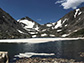 Lake ice cover in Green Lakes Valley, Colorado