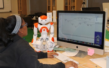 Co-Robots for CompuGirls teaches about programming, as well as how robots can address social issues.