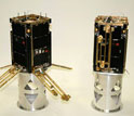 Two completed cubesats.