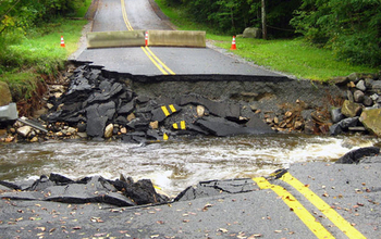 Such extreme rainfall events result in widespread risks to infrastructure, such as roads.