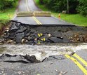 Such extreme rainfall events result in widespread risks to infrastructure, such as roads.