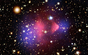 colliding galaxy clusters