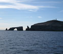 Photo of Arch Rock off Anacapa Island, one of California's Channel Islands.