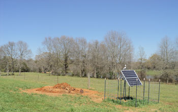 Photo of EarthScope Transportable Array Station 345A located near Columbia, Miss.