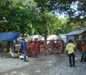 Photo of facility in Haiti where cholera outbreak is being studied by EEID scientists.