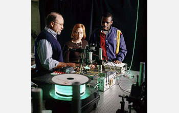 Photo from left to right of Steve Soper, Suzanne Lassiter and Musundi Wabuyele.