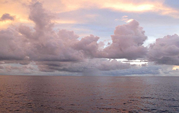 clouds over an ocean