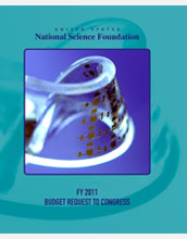 Cover of the National Science Foundation FY2011 budget request to Congress.