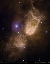 An optical image of the nebula Sharpless 2-106, taken using the Gemini North Telescope