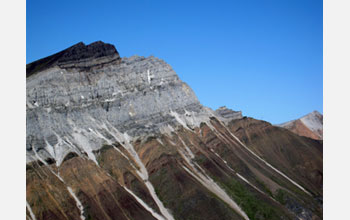 Photo of a rock formation showing evidence of past glaciation in tropical latitudes.