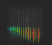 Visualization of the data revealing the Sept. 22, 2017, neutrino detection.