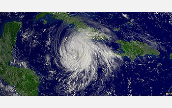 Photo of hurricane Gustav.