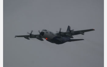 NCAR's C-130 Hercules airplane takes off from airport in France