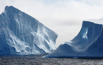 Photo of an iceberg near the Antarctic Peninsula.