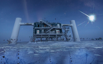 The IceCube Neutrino Observatory at NSF's Amundsen-Scott South Pole Station.