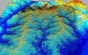 3D 'mesh' image of a catchment
