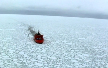 ship in a sea of ice