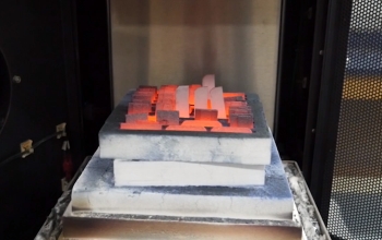 superheated materials in oven