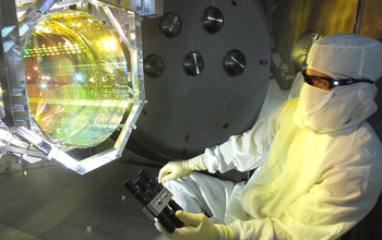 Technician inspects one of LIGO’s core optics