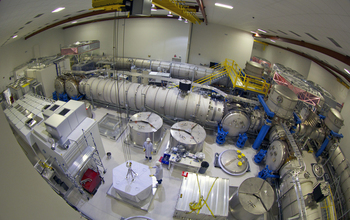The laser and vacuum equipment area at the corner station of LIGO detector
