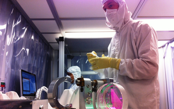 The transmission monitor at LIGO in Hanford, Washington