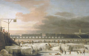 Researchers have found a cause of the Little Ice Age. Here, the frozen River Thames in 1677.