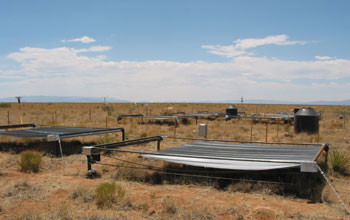 Photo of the Sevilleta site where scientists conduct night-time warming experiments.