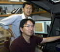 Seung-Wuk Lee and Woojae Chung, both of the University of California at Berkeley.