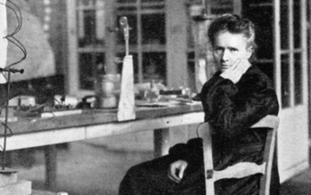 Marie Curie in her lab