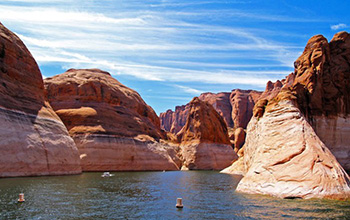 rings around Lake Powell in 2017