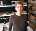Photo of Dan Schlitz of Thorrn Micro Technologies, one of the developers of the micro-fan.