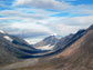 Photo of Quttinirpaaq National Park, which is dominated by glaciers and tundra vegetation.