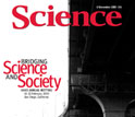 Cover of the Nov. 6 issue of Science magazine.
