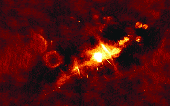 The center of our Milky Way galaxy is only clearly visible to radio telescopes