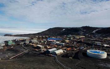 View of NSF's McMurdo Station, Antarctica