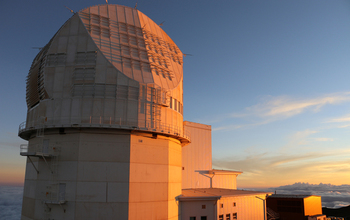 The Daniel K. Inouye Solar Telescope (DKIST) at sunset