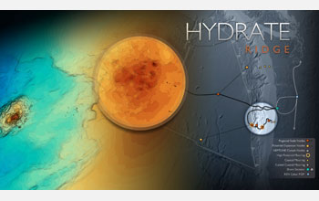 the VISIONS '11 site Hydrate Ridge, an area of gas hydrate deposits off Oregon.