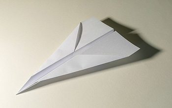 a paper airplane