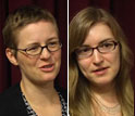Images of 2011 PECASE recipients Alice Pawley, left, and Jennifer Vaughan.
