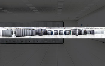 A panoramic view of Blue Waters, one of the most powerful supercomputers in the world
