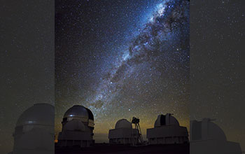 Blanco 4 meter telescope with Milky Way