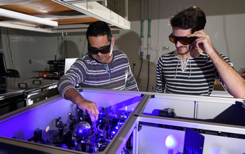 Examining a setup to process laser light in the visible range for the testing of quantum properties