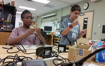 Students build their own amps