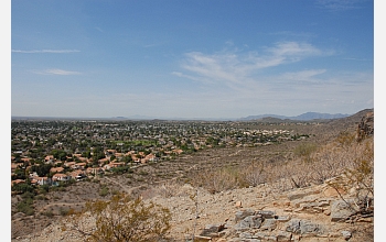View of development from above Phoenix