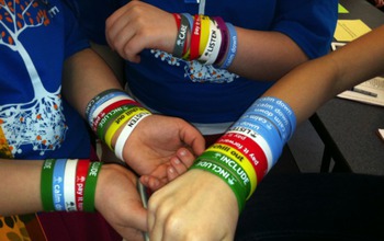 student anti-conflict wristbands
